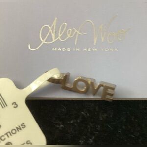 Alex Woo Sterling Silver Mini 'LOVE' Charm